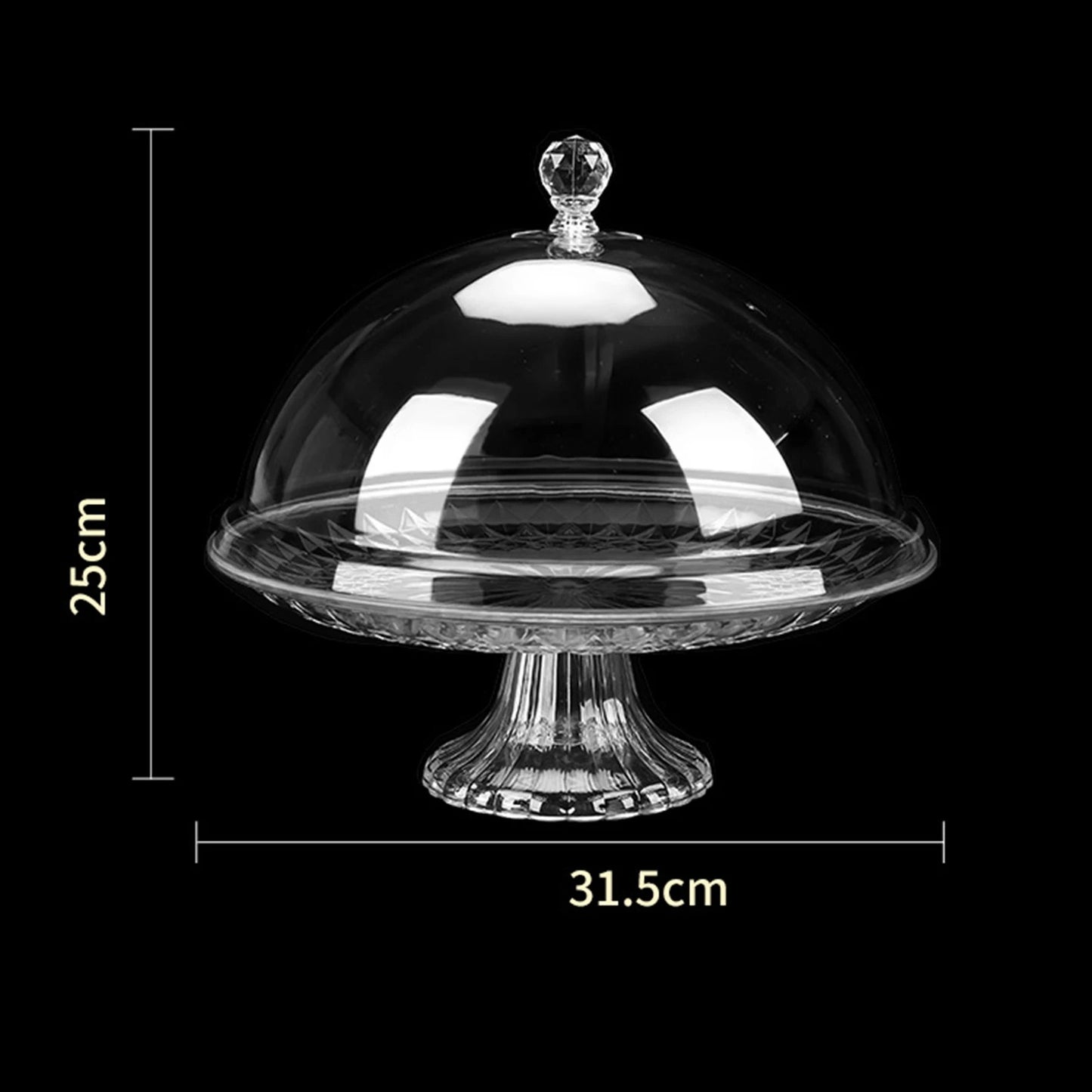Présentoir gâteau cloche