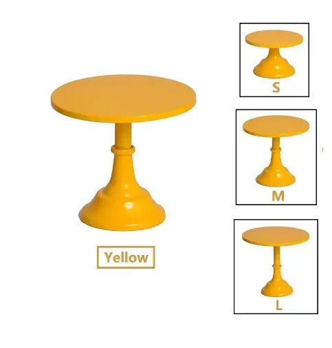 Présentoir gâteaux jaune