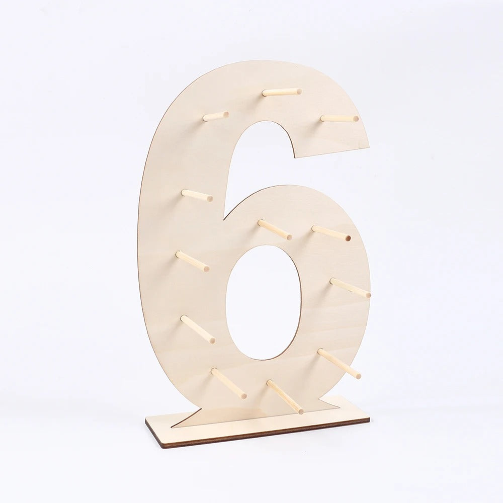 Présentoir donuts chiffre