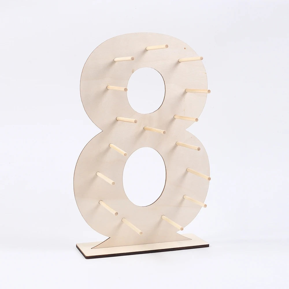 Présentoir donuts chiffre