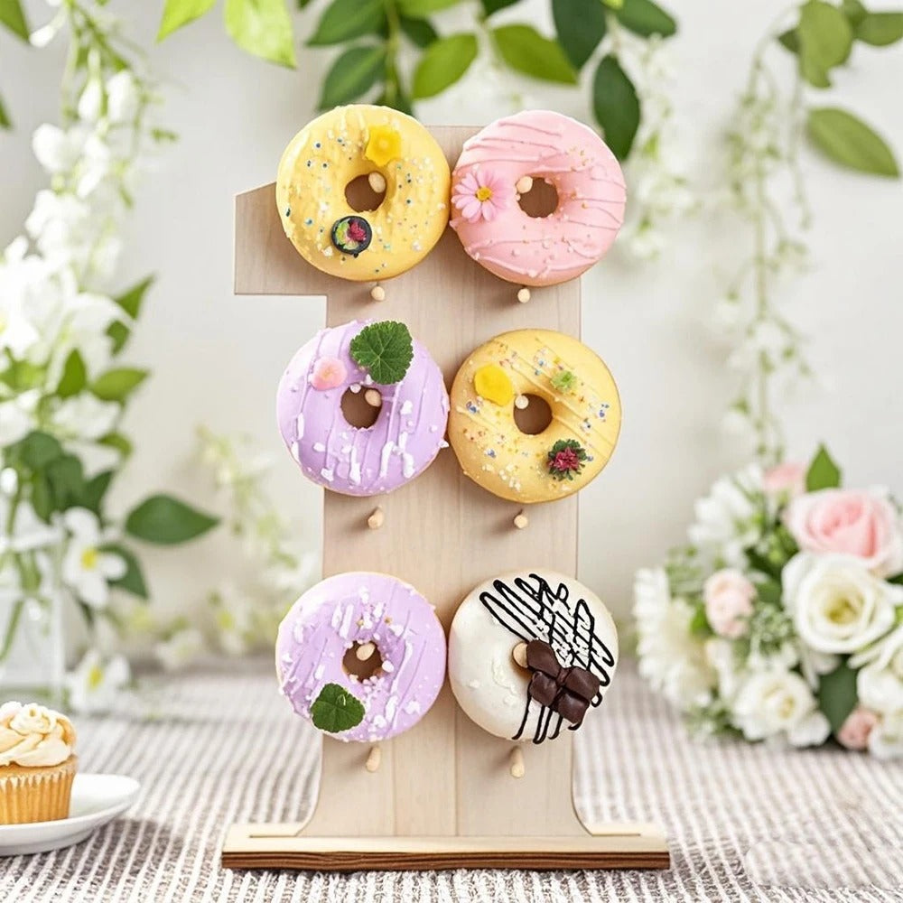 Présentoir donuts chiffre