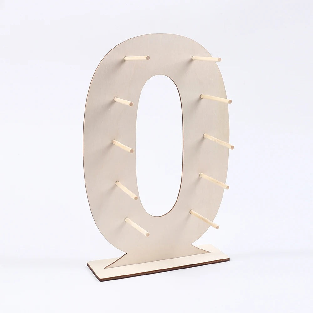 Présentoir donuts chiffre