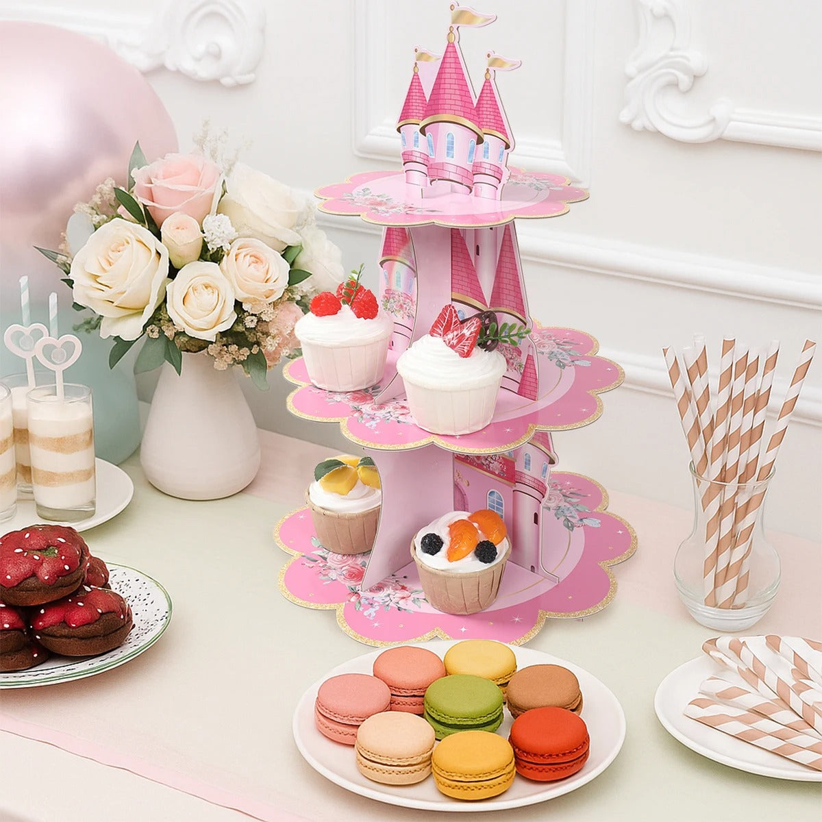 Présentoir cupcake princesse