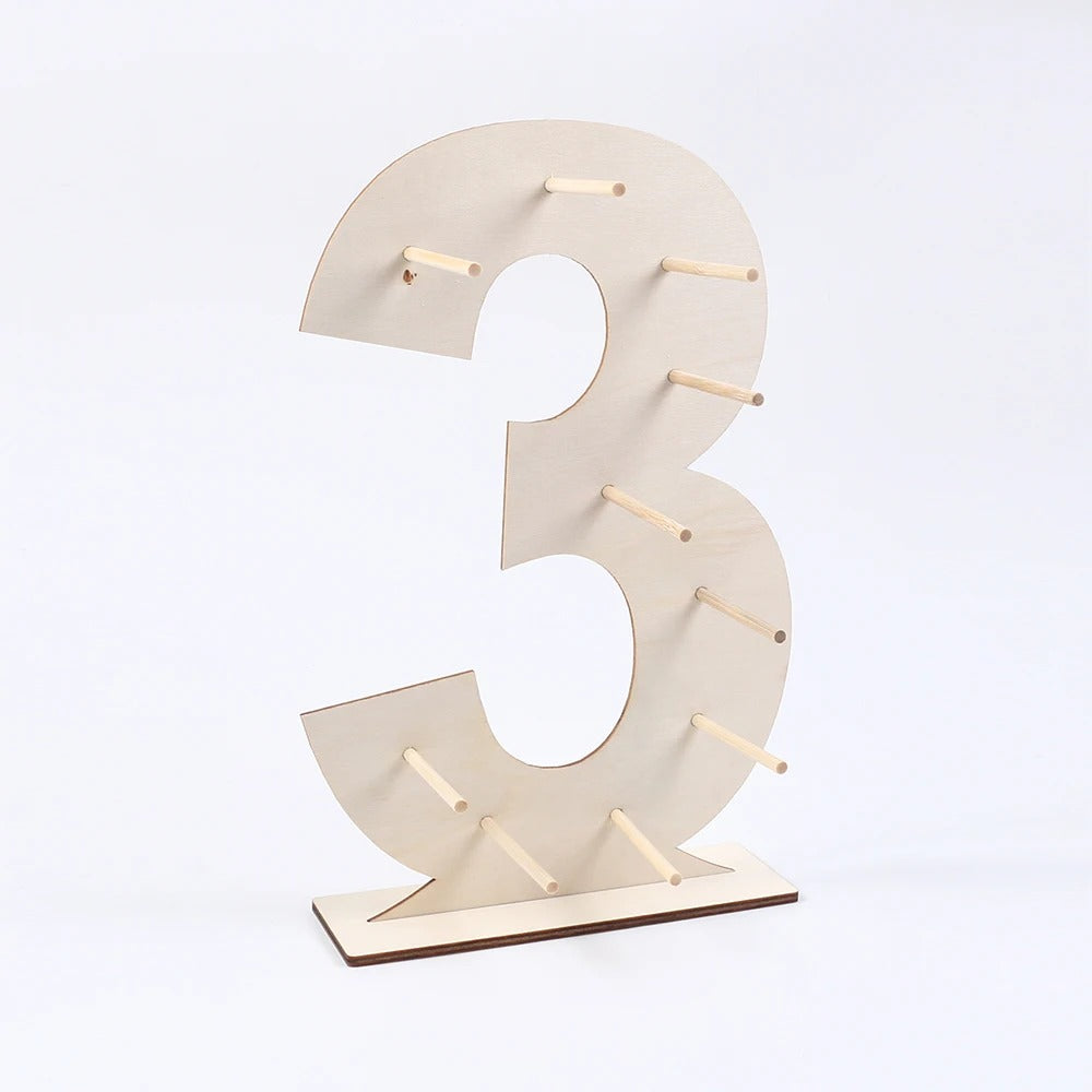 Présentoir donuts chiffre