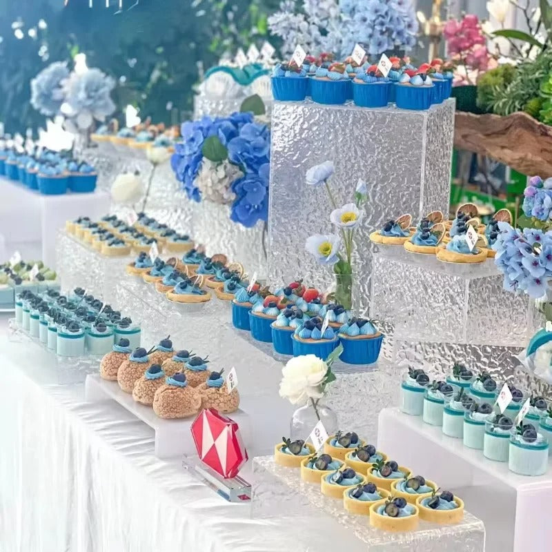 Présentoir acrylique buffet effet glaçon