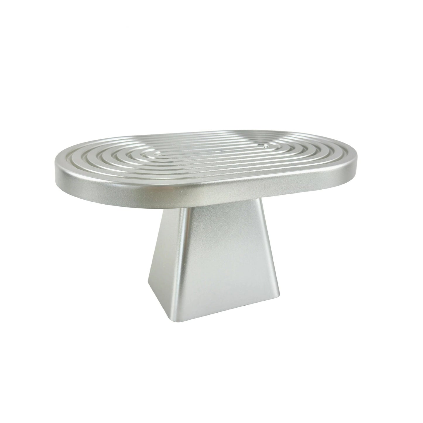 Présentoir à Gâteau Design Argenté