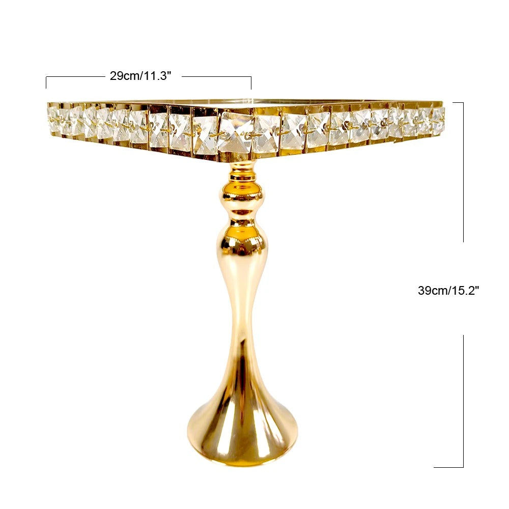 Présent gâteau or carré