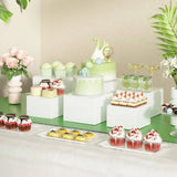 Présentoir Buffet Cubes Blancs Acryliques