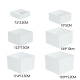 Présentoir Buffet Cubes Blancs Acryliques
