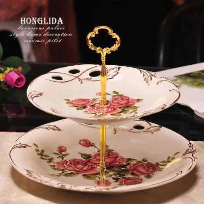 Présentoir Céramique Floral Anglais