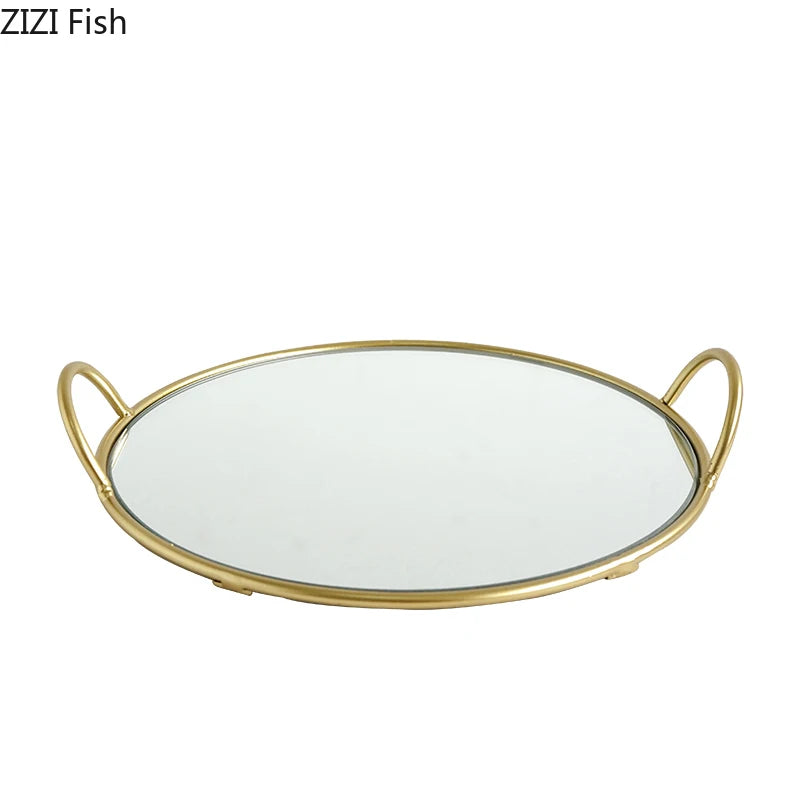 Plateau Miroir Laiton Buffet