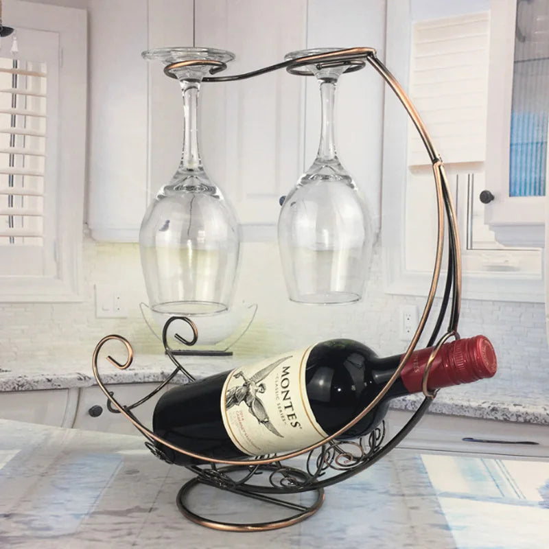 Porte-Verres Suspendu Bar Métal