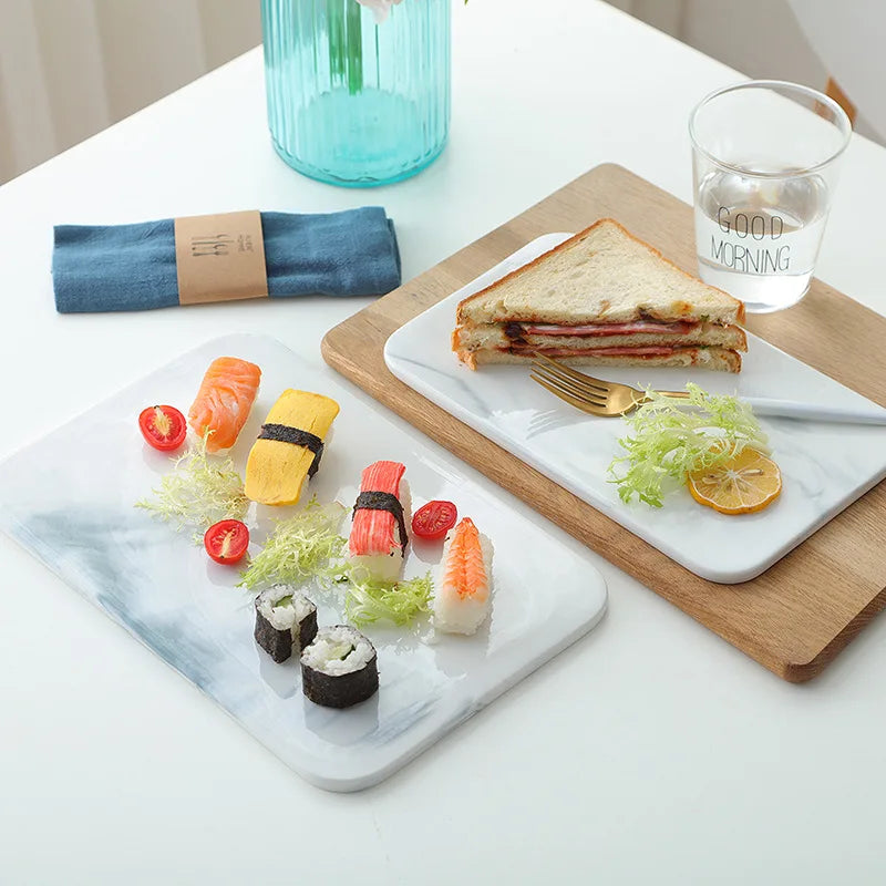 Plateau Marbre Service Fromages et Sushis