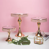 Présentoir Gâteau Cristal Doré Mariage