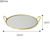 Plateau Miroir Laiton Buffet