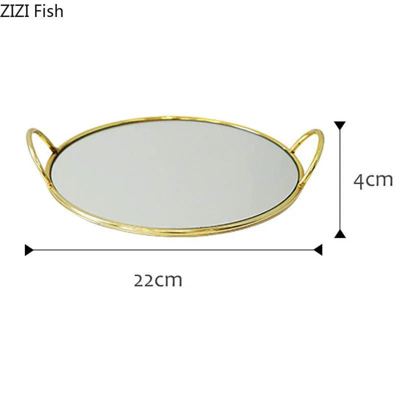 Plateau Miroir Laiton Buffet