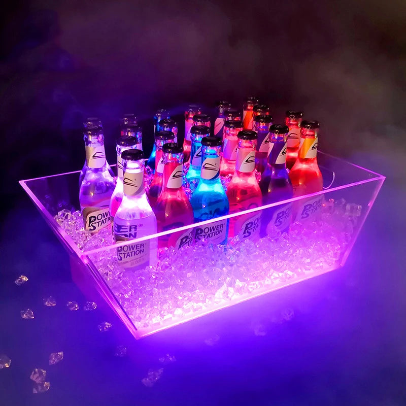 Seau Glace Champagne LED Bar