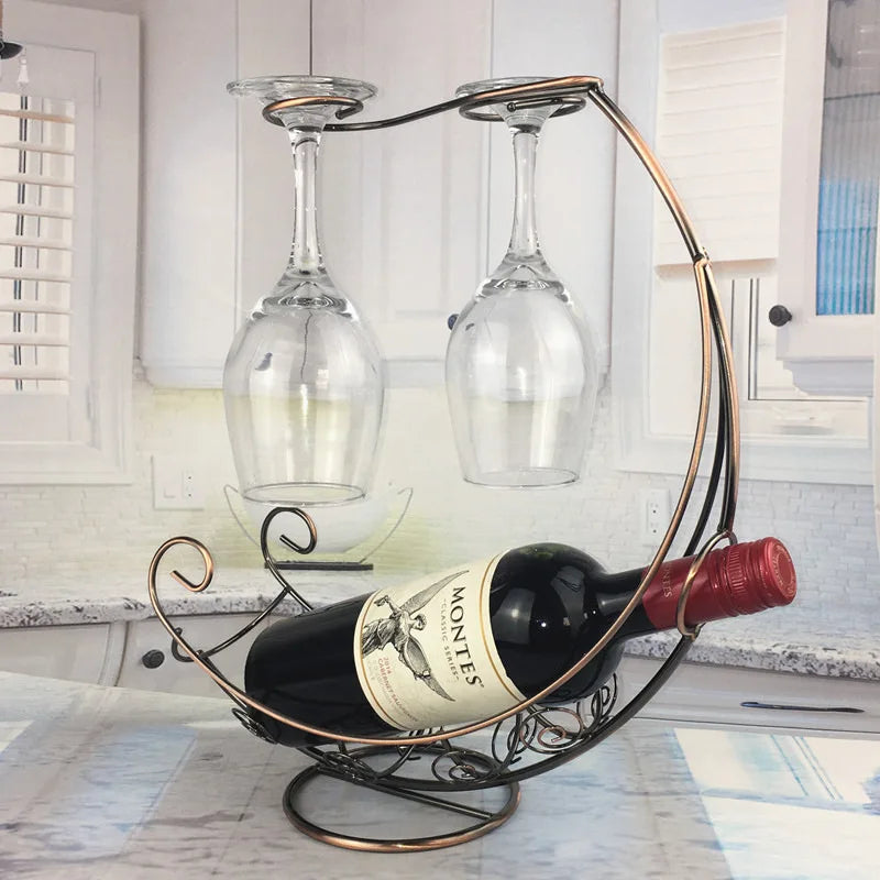 Porte-Verres Suspendu Bar Métal
