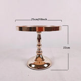 Présentoir Gâteau Miroir Doré Réception