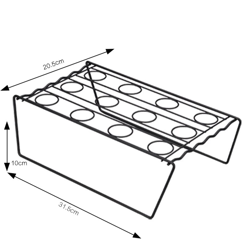 Présentoir Cornets à Glace Grille Inox