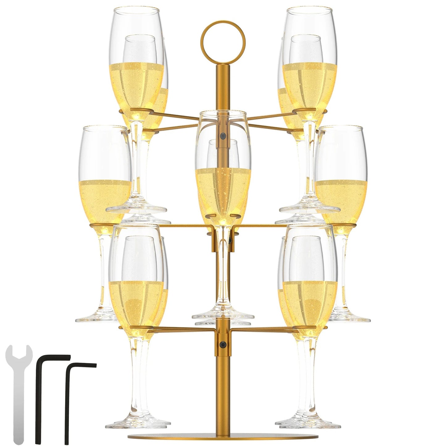 Présentoir verre à champagne