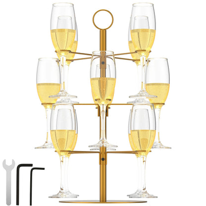 Présentoir verre à champagne