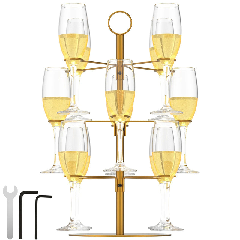 Présentoir verre à champagne – déco mariage et fête d'anniversaire