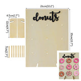 Mur Donuts Bois Rustique Mariage