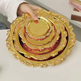 Lot 4 Plateaux Gâteaux Métal