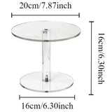 Présentoir Gâteau Rond Acrylique Transparent