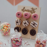 Mur Donuts Champêtre Table Fête