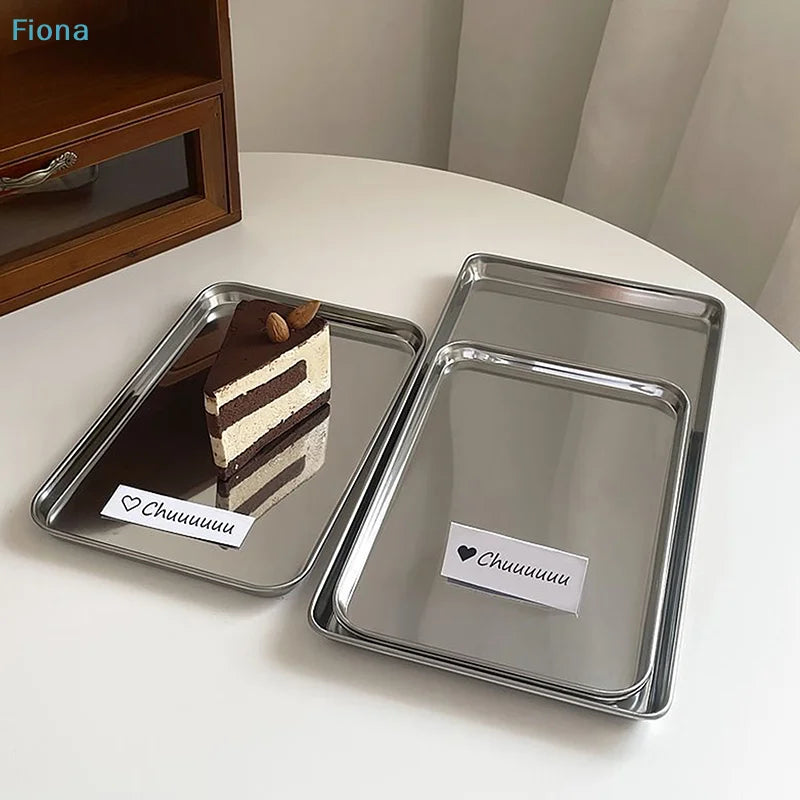 Plateau de Service Inox Minimaliste