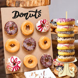 Panneau Bois Présentoir Donuts Mariage