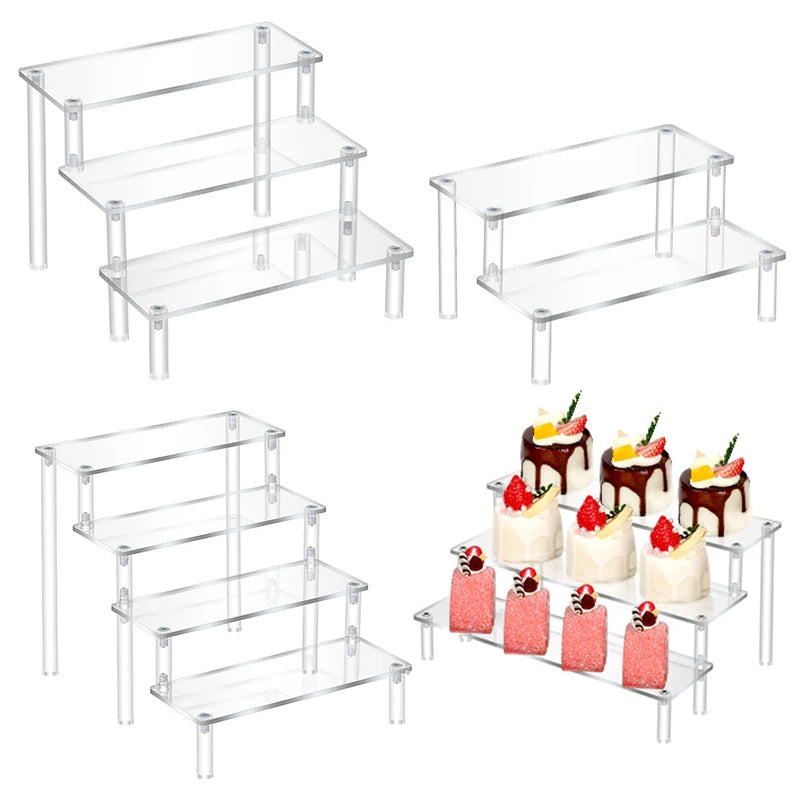 Présentoir Multi-Niveaux Acrylique Buffet Traiteur