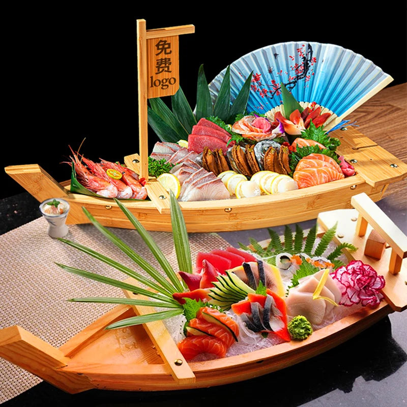 Bateau Sushi Bois Artisanal Pro