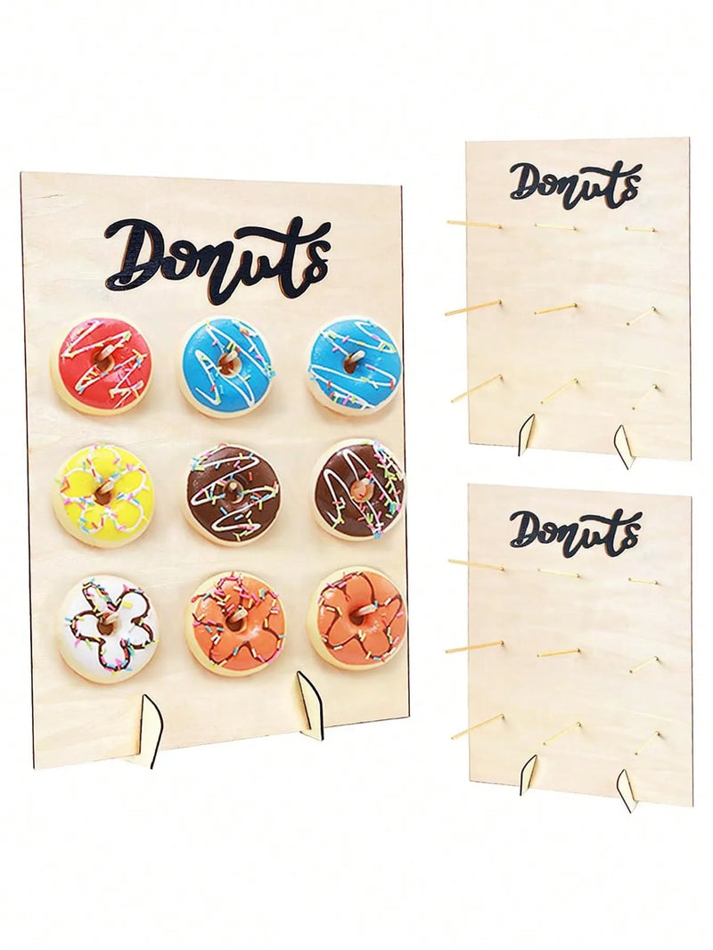 Présentoir Donuts Bois Mariage Déco
