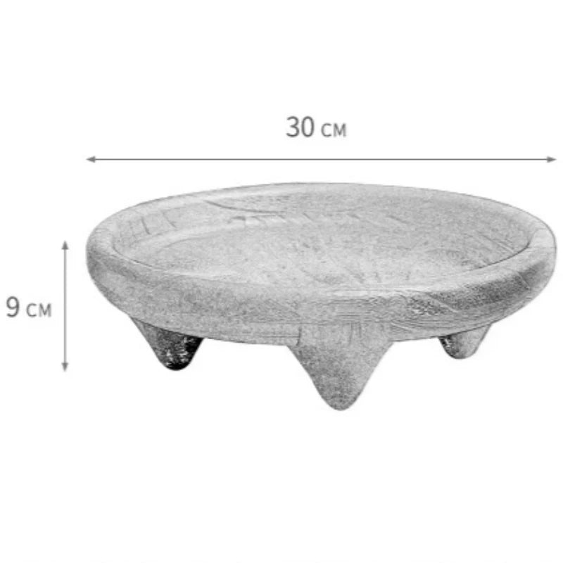 Bandeja de té redonda de madera, bandeja vintage rústica para servir frutas, té, aperitivos, bandeja natural para ceremonia, accesorios de cocina