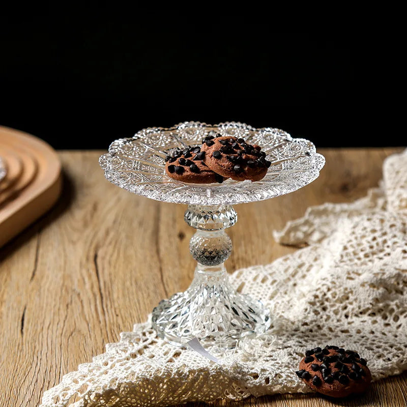 Présentoir Gâteau Cristal Verre