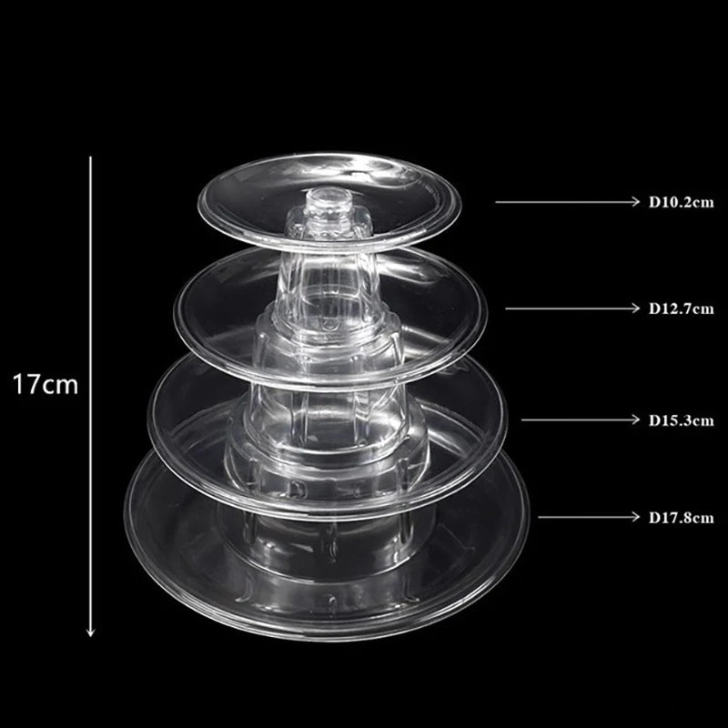 Tour à Macarons Ronde Multi-Niveaux