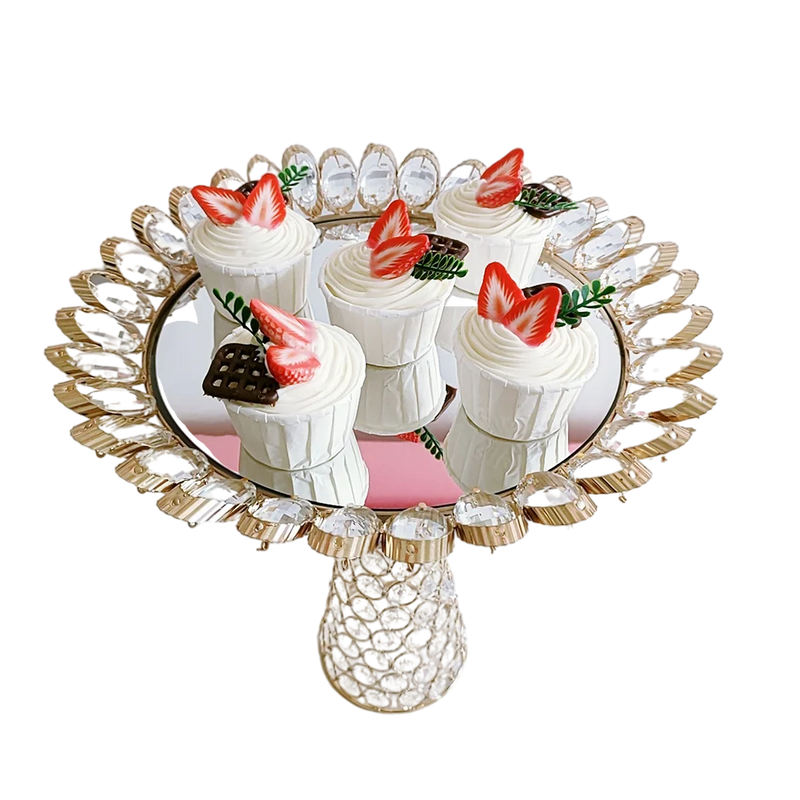 Présentoir Macarons Doré Argenté Mariage
