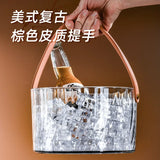Seau à Glace Transparent Bar Portable
