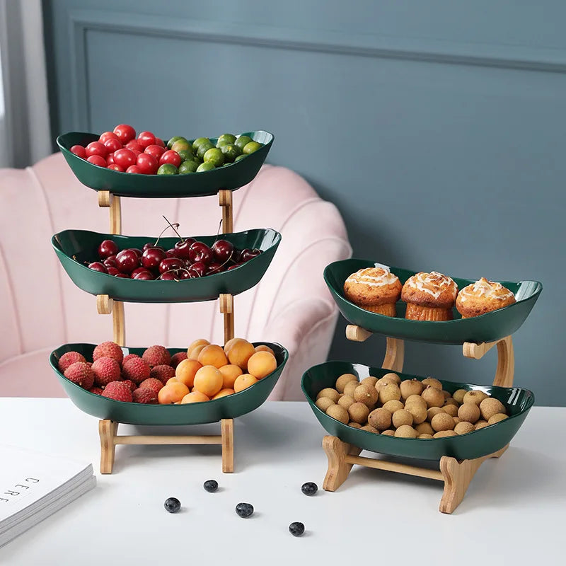 Présentoir Fruits Multi-Niveaux Salade Snacks