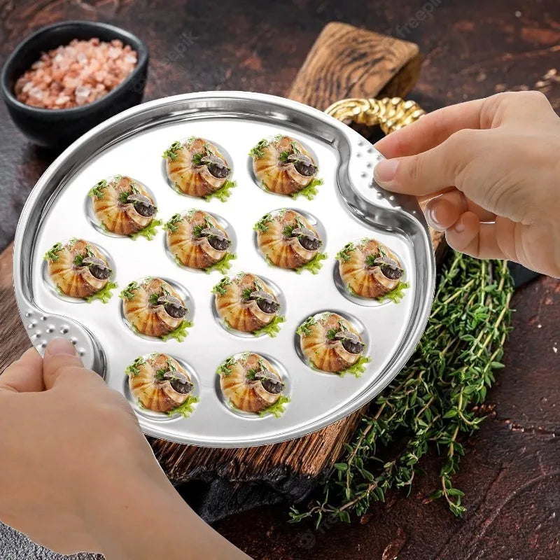 Plateau Escargots et Huîtres Inox Pro