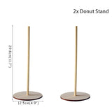 Mur de Donuts Rustique en Bois