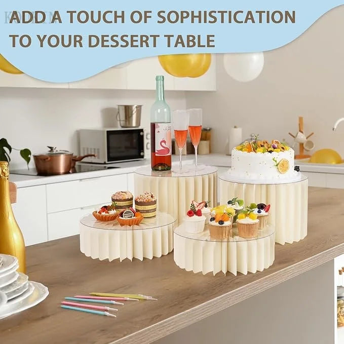 Présentoir Buffet Doré Argenté Modulable