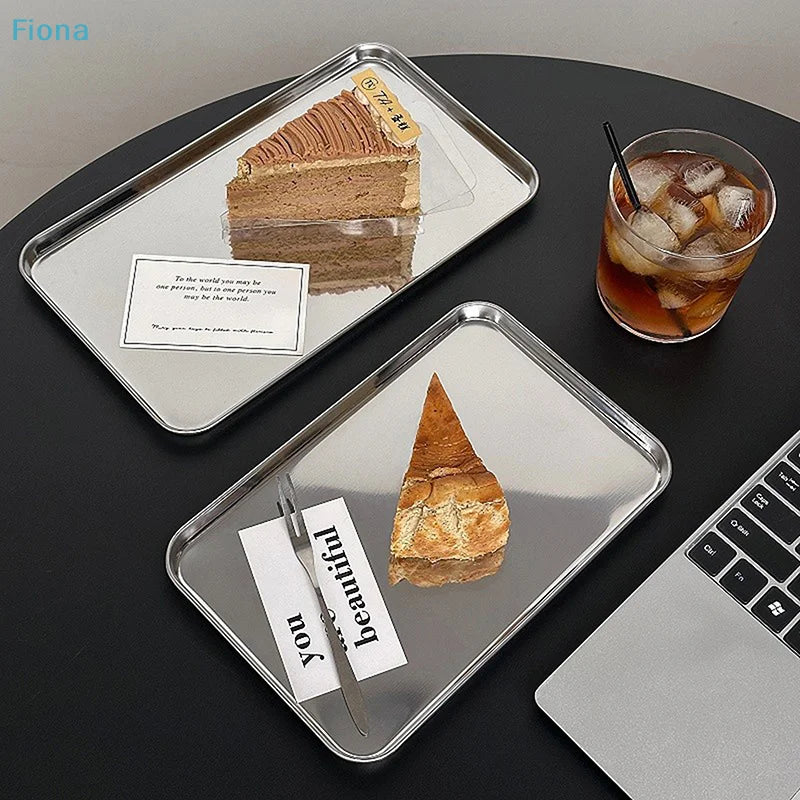 Plateau de Service Inox Minimaliste