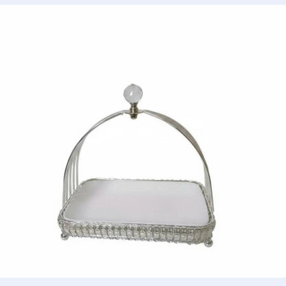 Présentoir Gâteau Céramique Doré
