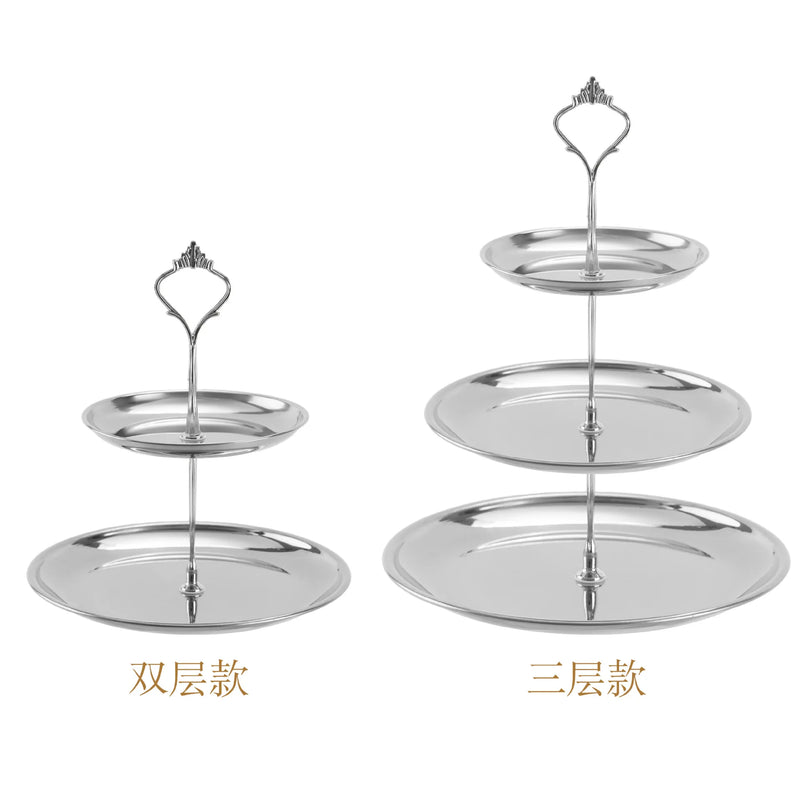 Présentoir à Gâteaux Inox Multi-Niveaux