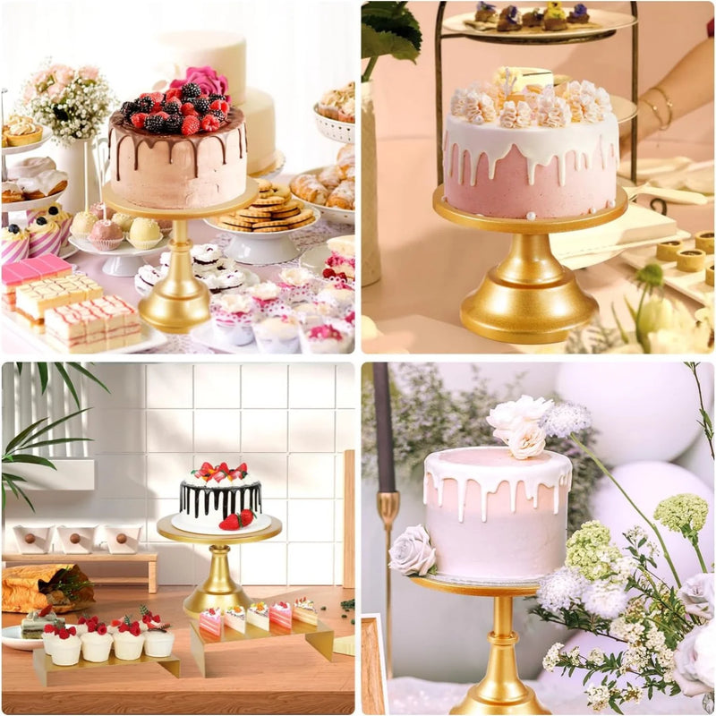 Set Présentoir Gâteaux Doré 6 Pièces