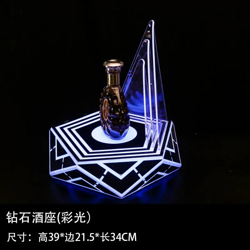 Présentoir Bouteille LED Rechargeable Soirée